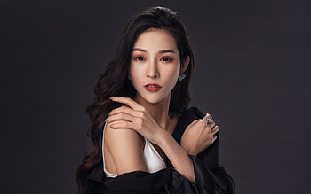 Beauty, girl, model, asian, woman, face HD wallpaper