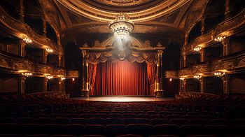 Majestic Theater Spotlight - Architecture, theater, spotlight, man made, architecture HD wallpaper