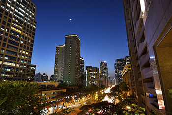 Cities, Night, Architecture, Skyscraper, Building, Road HD wallpaper