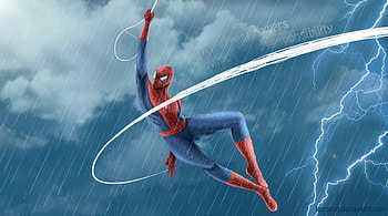 Spiderman Web , spiderman, superheroes, artwork, artist, digital-art, deviantart HD wallpaper