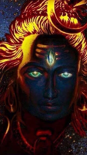 Mahakal Live, Painting, Shiva HD phone wallpaper
