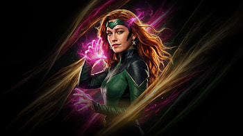 Victoria Pedretti Is Jean Grey, victoria-pedretti, jean-grey, x-men, superheroes, artwork, art, digital-art, ai HD wallpaper
