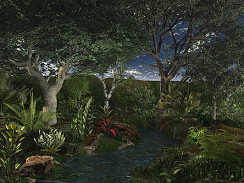 Secret garden, gardens, 3d HD wallpaper