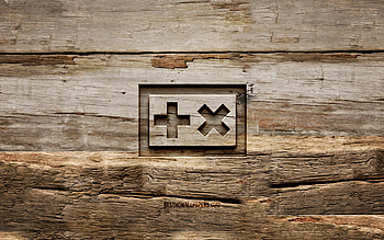 Martin Garrix wooden emblem, , Martijn Gerard Garritsen, wooden backgrounds, Dutch DJs, Martin Garrix emblem, creative, Martin Garrix logo, wood carving, Martin Garrix HD wallpaper