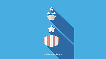 Captain America Minimalist , captain-america, superheroes, minimalism, minimalist, artist, artwork, digital-art, behance HD wallpaper