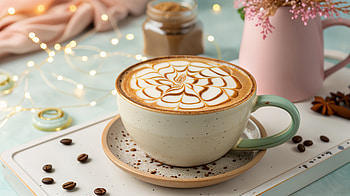 Elegant Latte Art in Ultra, latte, coffee, latte art, Cozy, food graphy HD wallpaper