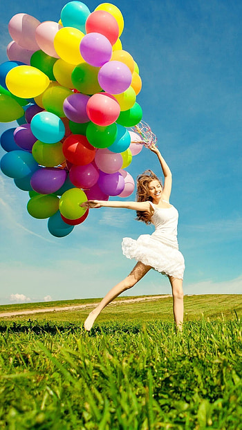 Happy Birtay, Balloons Aesthetic HD phone wallpaper