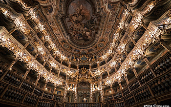 Opera in Bayreuth, Germany, balconies, opera, Bayreuth, Germany, interior HD wallpaper