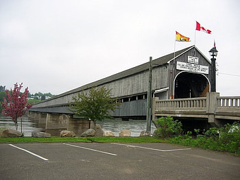 Longest Covered Bridge in the World, Hartland, New Brunswick, Canada, bridge, covered, sky, longest HD wallpaper