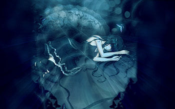 Hope in the Darkness, Black, Anime, Hope, Light, Psychological, Sadness, Girl, Shadow, Dark, Darkness HD wallpaper