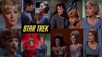 Majel Barrett as Number One and Nurse Christine Chapel from Star Trek, Majel Barrett, Star Trek, Nurse Chapel, Number One, TOS HD wallpaper