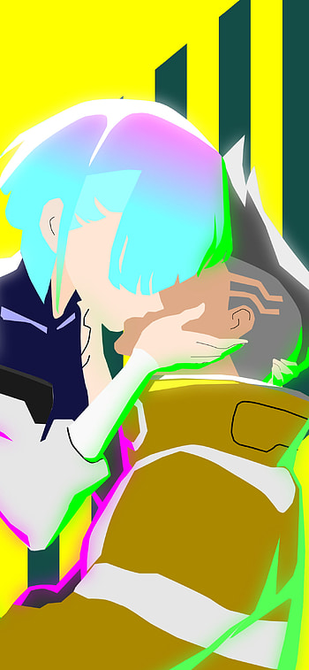 Edgerunners Neon Embrace — Cyberpunk , Anime, Cyberpunk: Edgerunners HD phone wallpaper