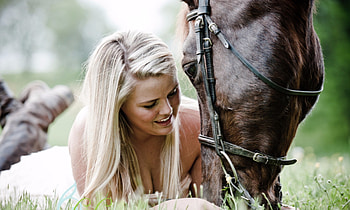 Trust, Animals, Woman, Horses HD wallpaper