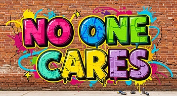 No One Cares — Graffiti | No One Cares — | No One Cares: Mural, graffiti, mural, Street Art HD wallpaper
