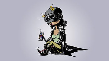 Pubg Girl Drinking Redbull Vector, pubg, playerunknowns-battlegrounds, 2018-games, games, artist, artwork, digital-art HD wallpaper