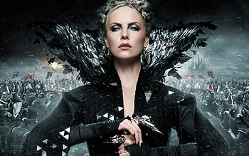 Snow White and the Huntsman (2012), actress, charlize theron, snow white and the huntsman, poster, queen, woman HD wallpaper