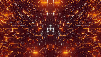 Glowing lines, yellow, abstract HD wallpaper