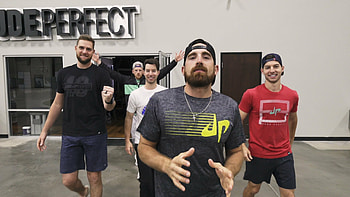 Dude Perfect trick shots, Rakuten TV, Spectacular skills, Unbelievable accuracy HD wallpaper