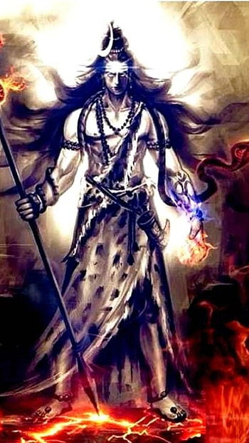 Mahakal Live, Fire Theme, Background HD phone wallpaper
