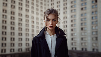 Model Portrait Beautiful Eyes Outdoors , girls, model, portrait HD wallpaper
