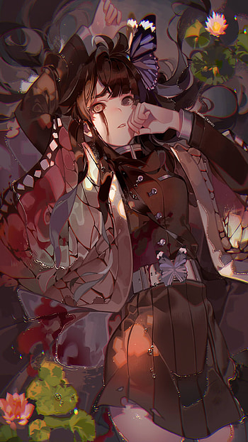 Kanao Tsuyuri — Moonlit Butterfly , Anime, Demon Slayer: Kimetsu no Yaiba HD phone wallpaper