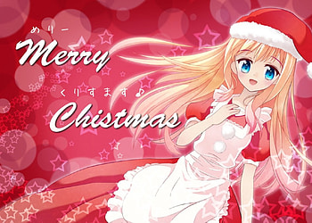 Christmas Anime Theme, merry christmas, girls, anime, christmas HD wallpaper