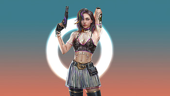Scifi Cyber Girl With Gun, scifi, cyberpunk, artist, artwork, digital-art, artstation HD wallpaper