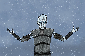 Come At Me Crow The Night King Artwork, white-walkers, tv-shows, game-of-thrones, artwork, deviantart HD wallpaper