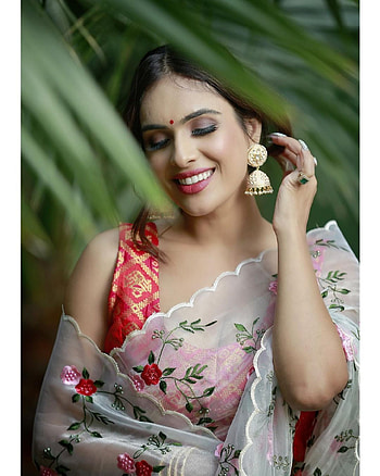 Neha Malik, eye, hair HD phone wallpaper