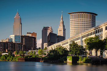 Cuyahoga River, Cleveland HD wallpaper