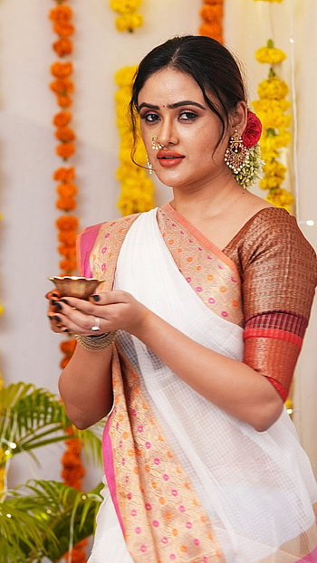 Sony charista, telugu actress, ganesh chaturthi HD phone wallpaper
