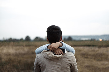Love, Couple, Pair, Hands, Embrace, Back HD wallpaper