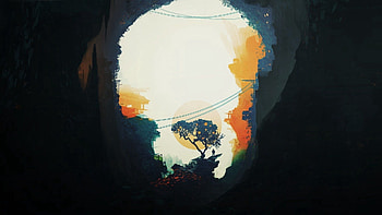 Dark, Abstract, Shine, Light, Wood, Tree HD wallpaper
