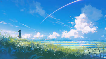of Mitsuha Miyamizu from Your Name., Anime, Your Name., Mitsuha Miyamizu HD wallpaper