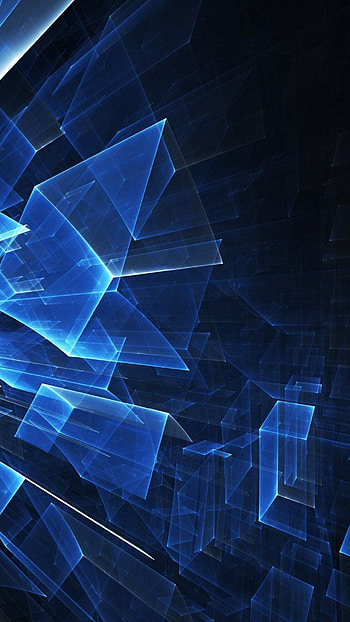Blue Shape Background, background, blue shape HD phone wallpaper