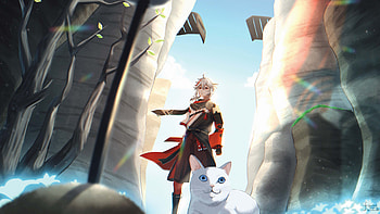 Kaedehara Kazuha Sapphire Genshin Impact HD wallpaper