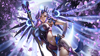 Atlantic Mercy Overwatch Fantasy , mercy-overwatch, overwatch, games, xbox-games, ps-games, pc-games, artstation, fantasy-girls HD wallpaper