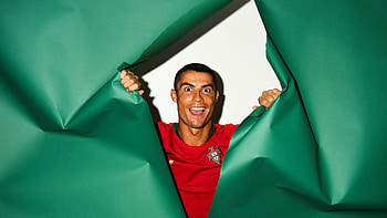 Cristiano Ronaldo, Footballer hoot, U, display HD wallpaper