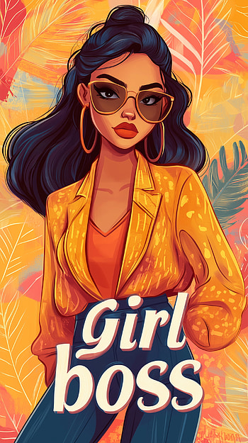 Empowerment : Celebrate the Girl Boss Spirit, woman, girl boss, vibrant colors HD phone wallpaper