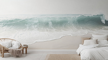 Aesthetic Ocean for Your Bedroom, Indoor, ocean, bedroom, aesthetic, minimalist HD wallpaper