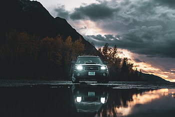 Water, Cars, Reflection, Car, Suv, Machine HD wallpaper