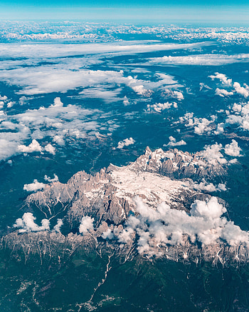 Nature, Mountains, Clouds, View From Above, Overview, Review, Land, Earth HD phone wallpaper