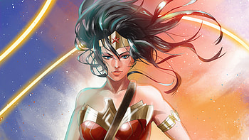 Wonder Woman Clip Pain Art , wonder-woman, superheroes, artist, artwork, digital-art, pixiv HD wallpaper