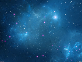 Space Stars Blue HD wallpaper