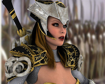 Captain Of The Guard, army, sword, armour, woman HD wallpaper