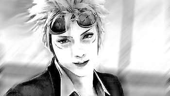 sketch, red head, reno, final fantasy7, advent children HD wallpaper