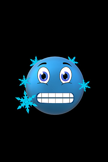 Snowflakes, Vector, Frost, Cold, Emoticon, Smiley HD phone wallpaper