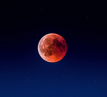 Blood moon, night, sky, eclipse HD wallpaper