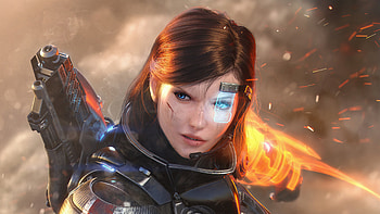 Warrior Girl Scifi In War , scifi, warrior, artist, artwork, digital-art HD wallpaper