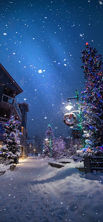 Whistler, Christmas Village HD phone wallpaper